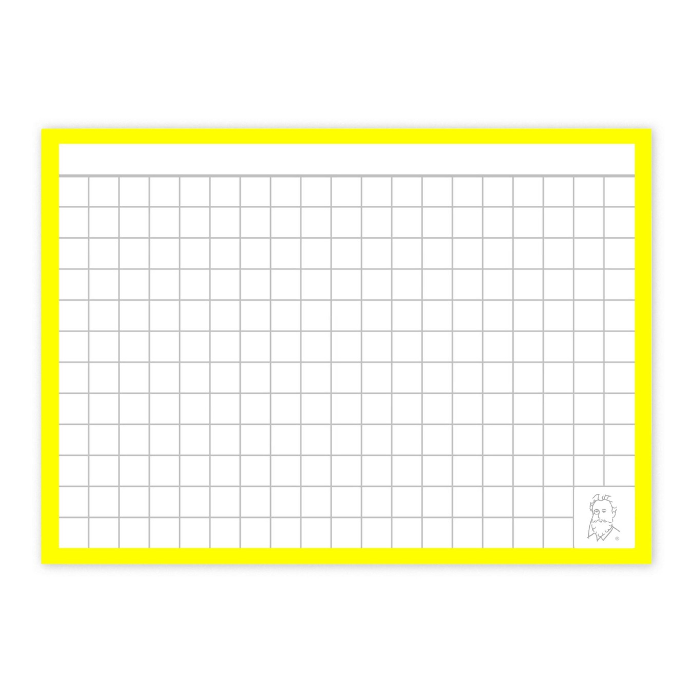 Leitner Flashcards Karteikarten A7 gelb kariert