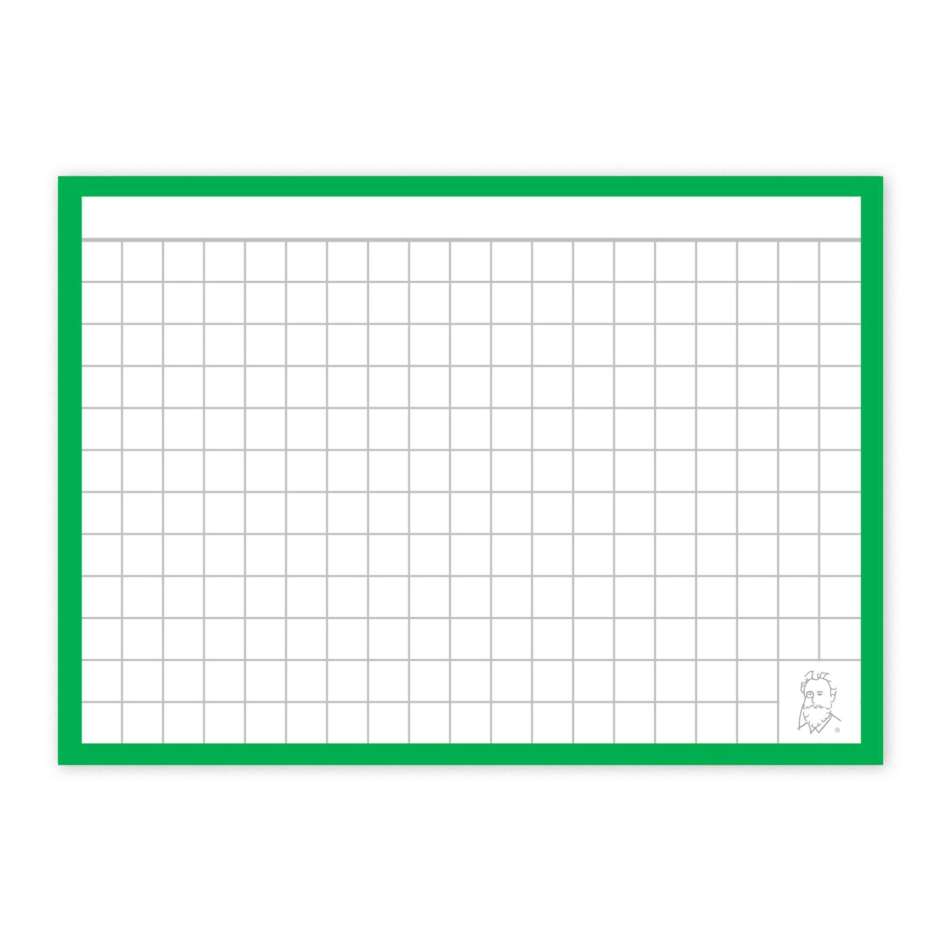 Leitner Flashcards® Karteikarten A7 grün kariert