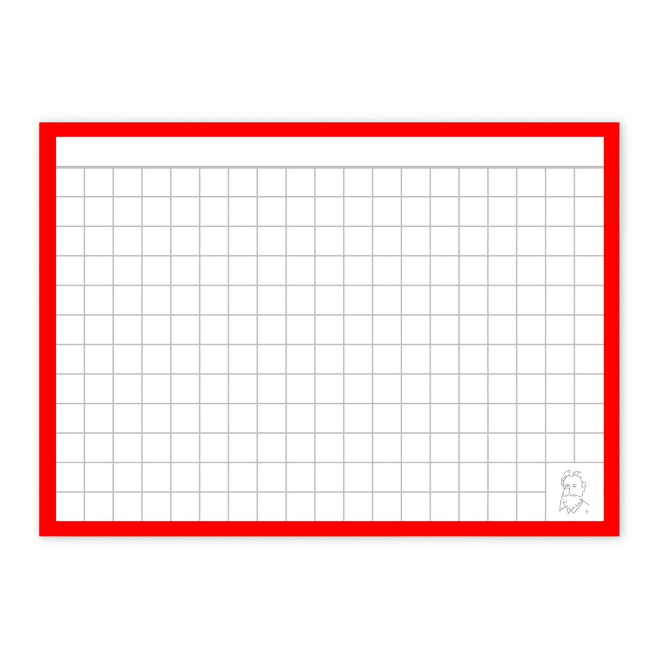 Leitner Flashcards® Karteikarten A7 rot kariert