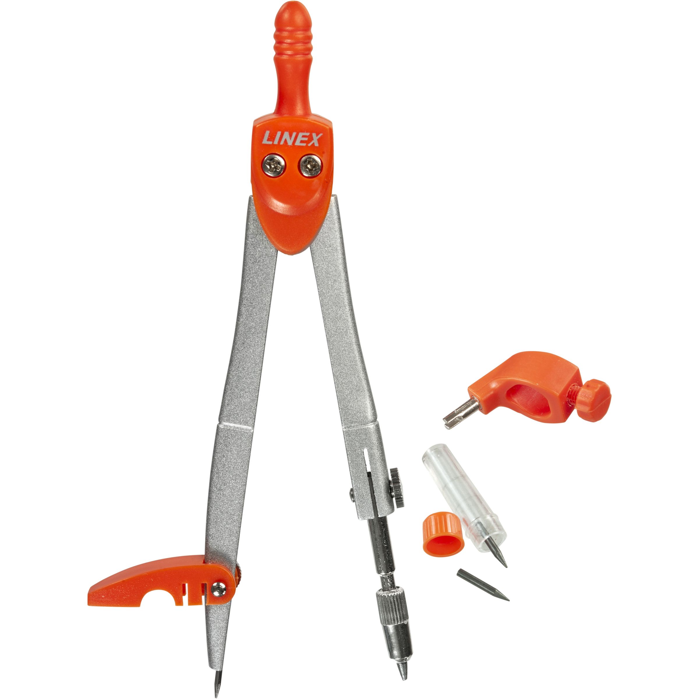 Linex Schul-Zirkel Mit 0,5mm Mine - Inklusive Ersatzminen