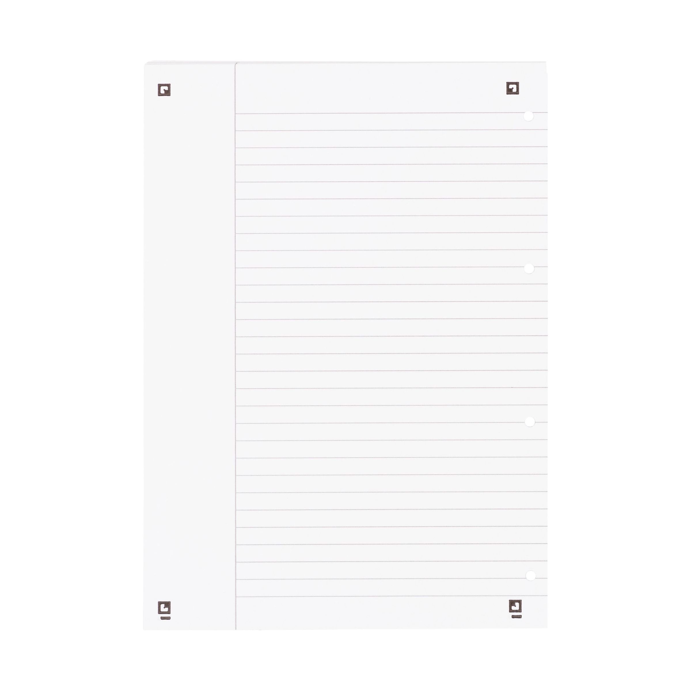 Oxford A4+ Collegeblock Liniert mit Rand für Korrekturen pflaume