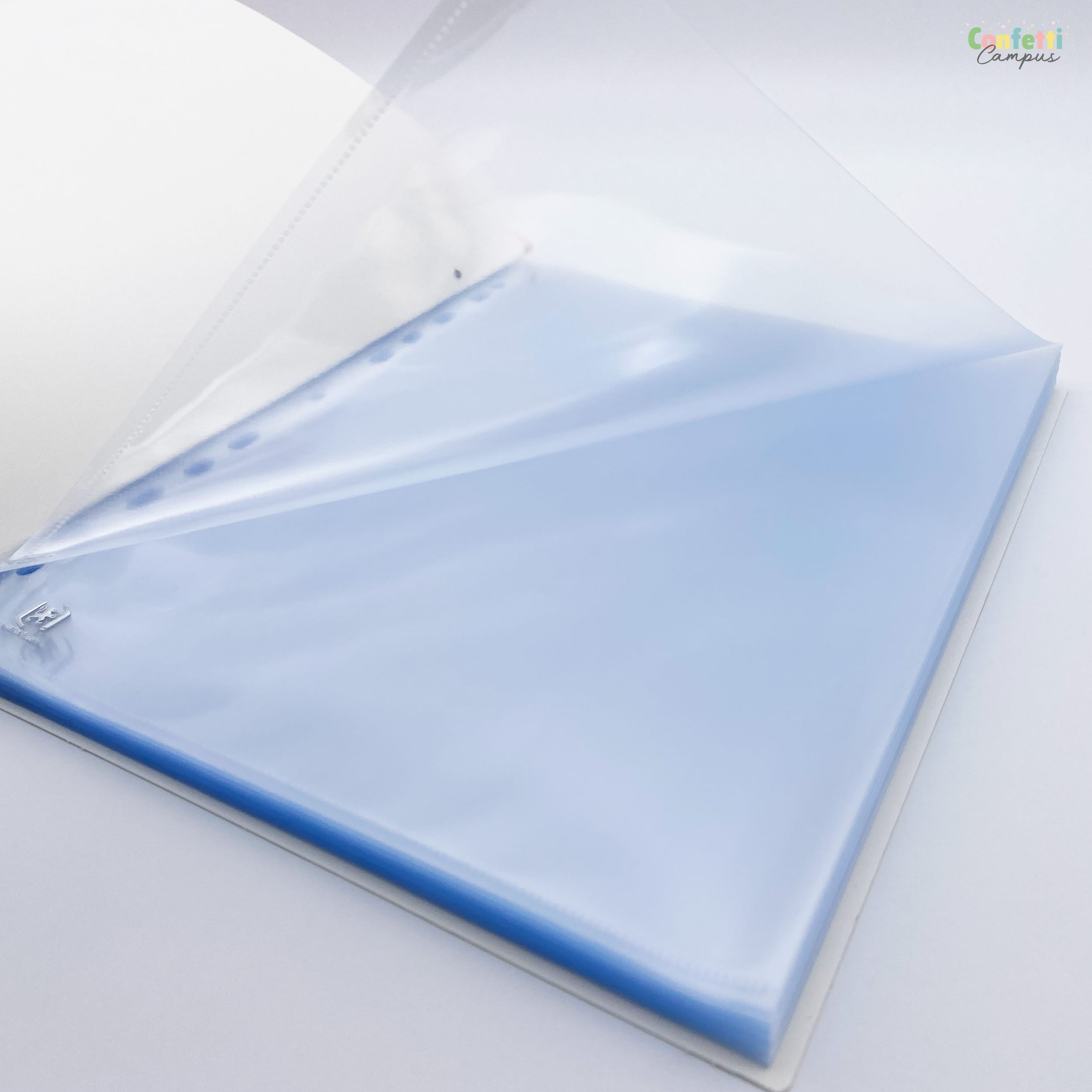 100 Premium Klarsichtfolien A4 - PVC Einbanddeckel Transparent