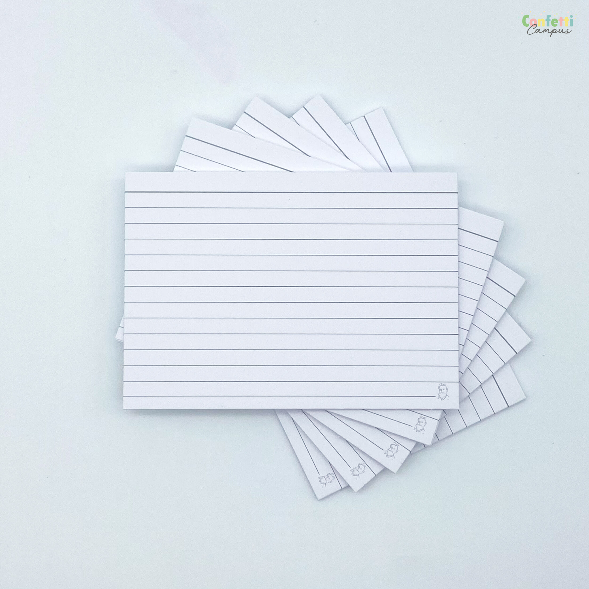 Schede Schedario A7 - 800 Pezzi A Righe Bianche, Carta Alta Qualità 170g/m² - Foto 5