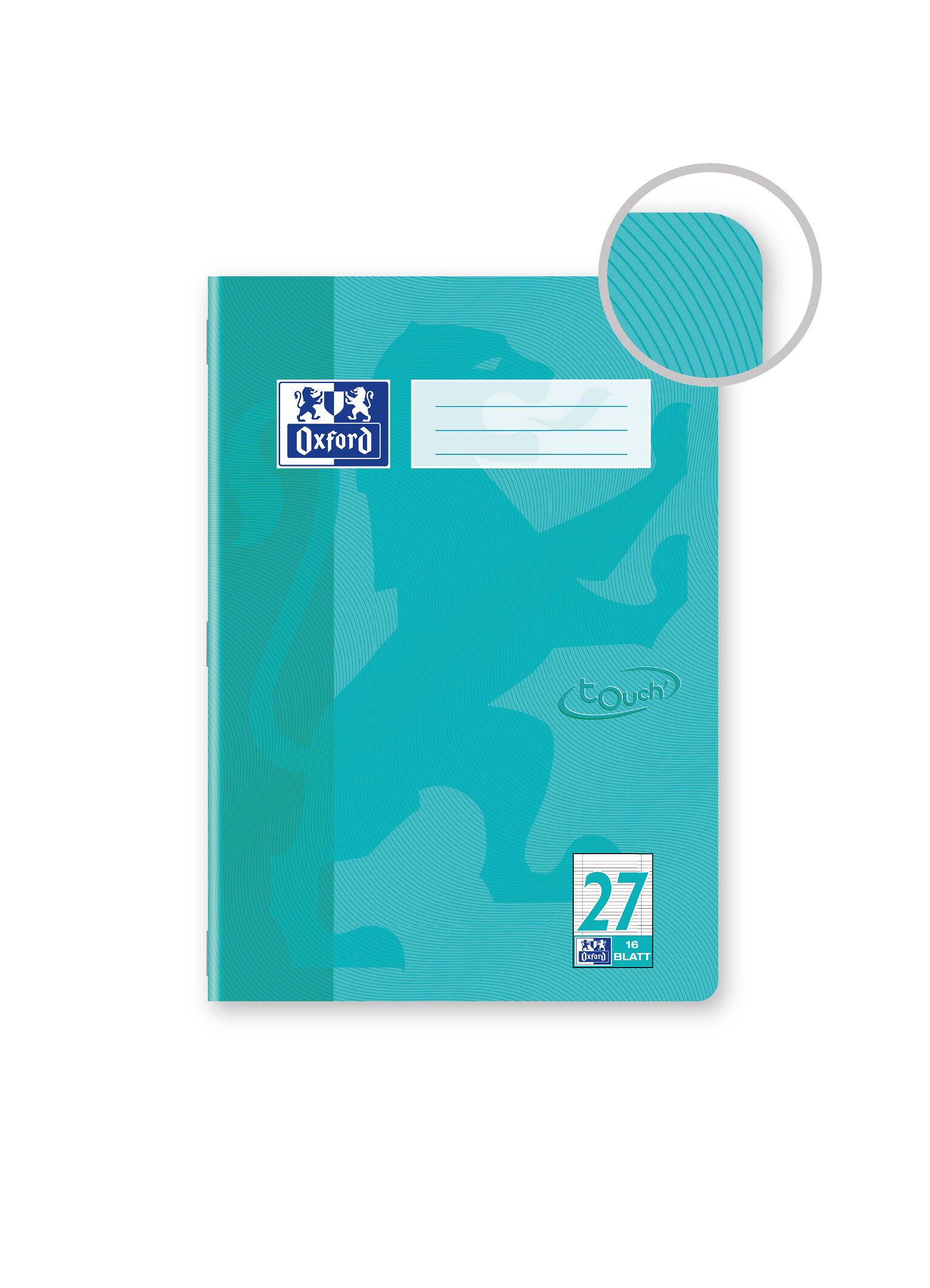 Oxford Schulheft A4 Touch 16 Blatt Lineatur 25 - 15er Pack Pastell Flieder