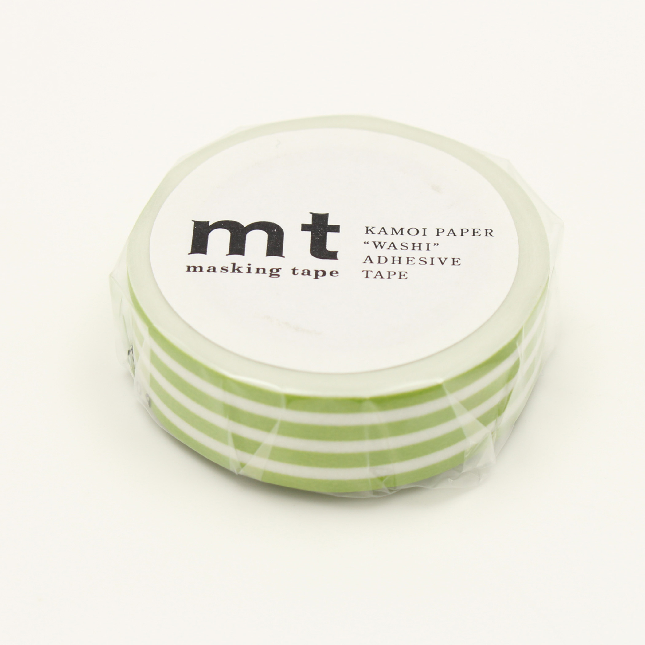 CalleaDesign Design-Haken, 10 Cm, Apfelgrün - Stripes-Sammlung, Made In Italy