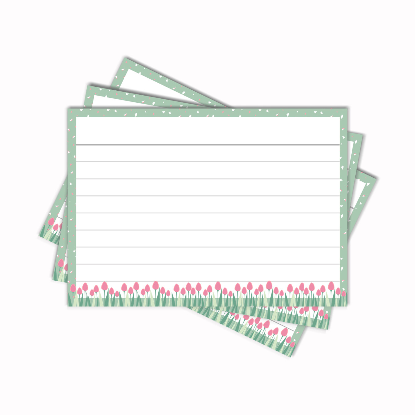 Leitner Flashcards Karteikarten A7 "Made in Holland" Tulpenfelder