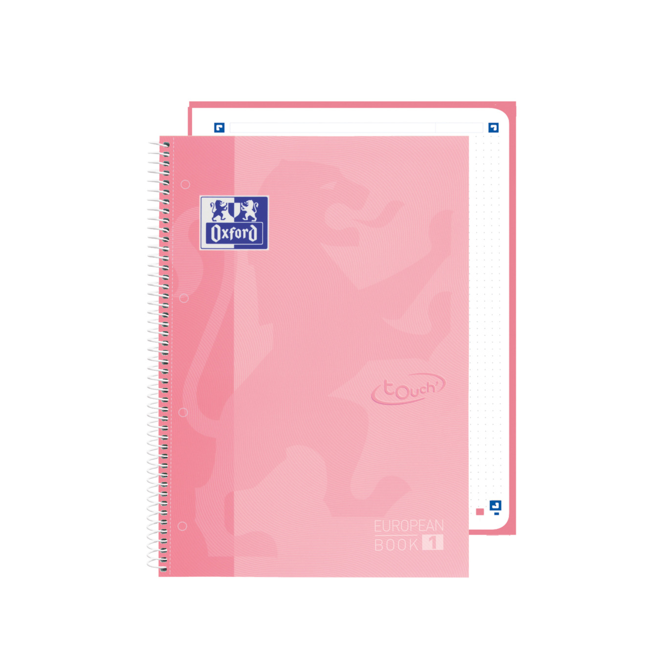 Oxford European Book 1 Hardcover Collegeblock Dotted Pastell Rosa