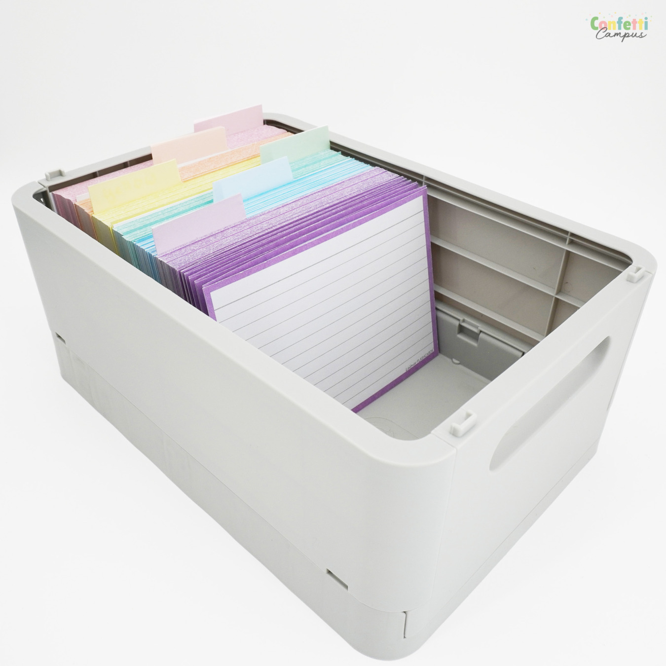 Leitner Flashcards Karteikarten A6 Pastell Flieder Liniert