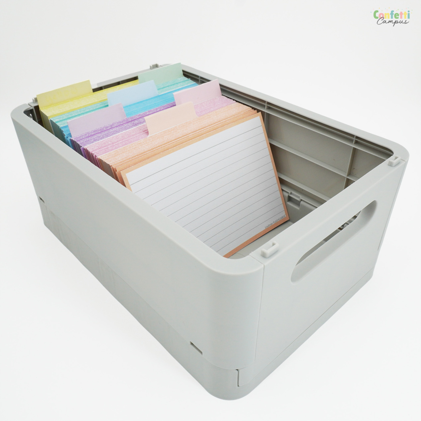 Leitner Flashcards Karteikarten A6 Pastell Pfirsich Liniert
