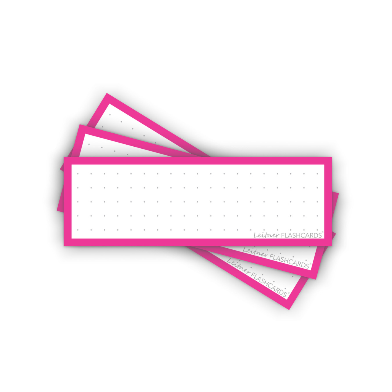Leitner Flashcards Karteikarten Vokabeln Pink Dotted