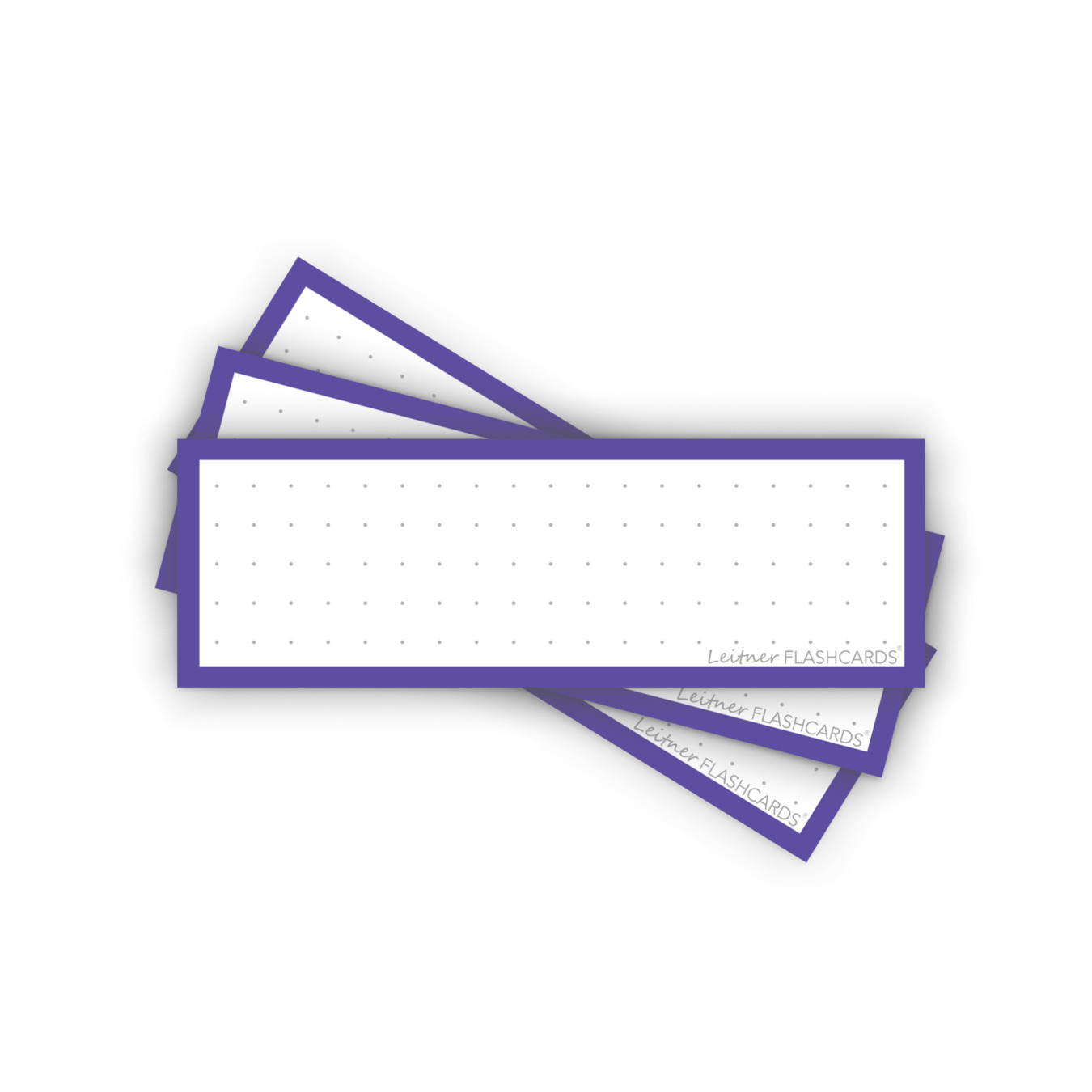 Leitner Flashcards Karteikarten Vokabeln Lila Dotted