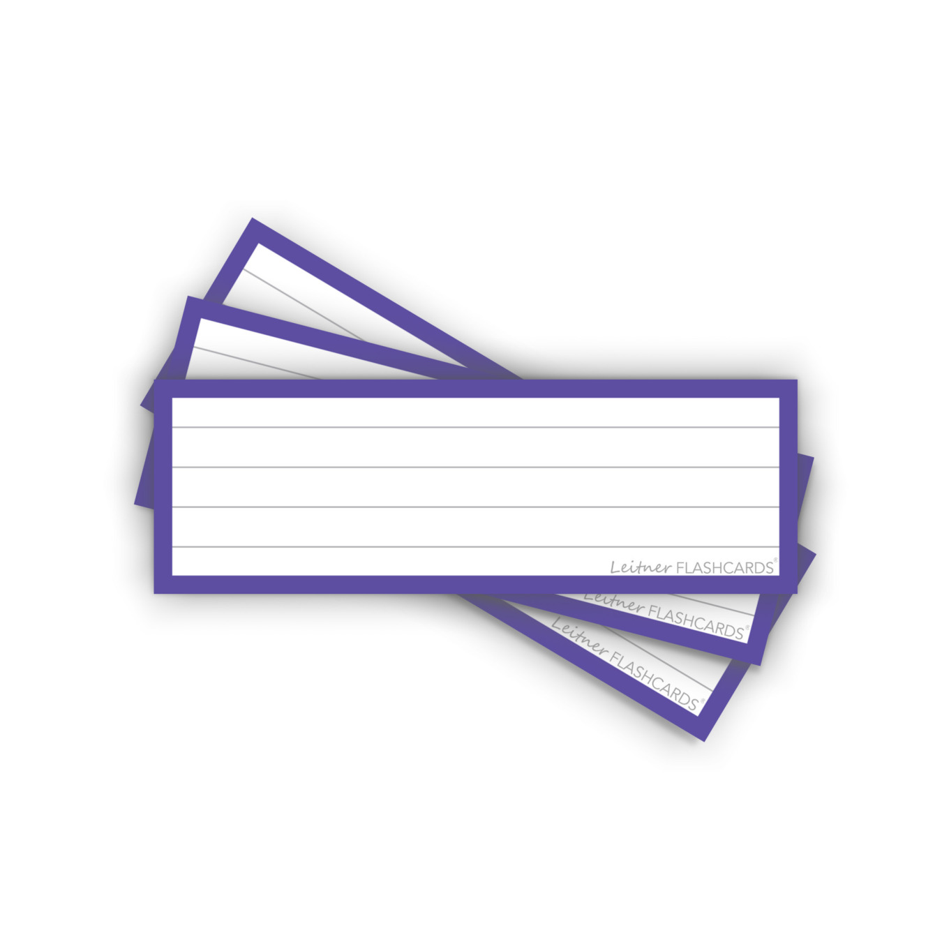 Leitner Flashcards Karteikarten Vokabeln Lila Liniert