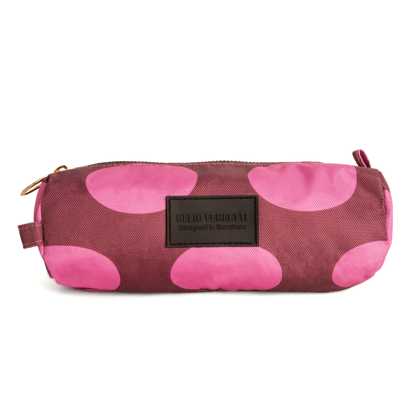 HELIO FERRETTI Federmappe Dots Pink Wine