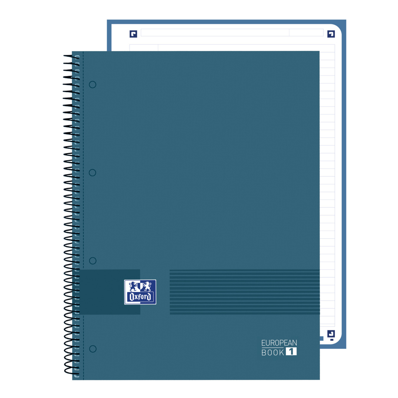 Oxford European Book 1 Hardcover Collegeblock Liniert Dunkles Blau