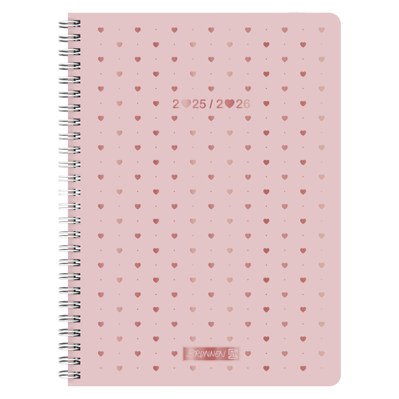 BRUNNEN Wochenplaner A5 Pretty Pink 2025-2026