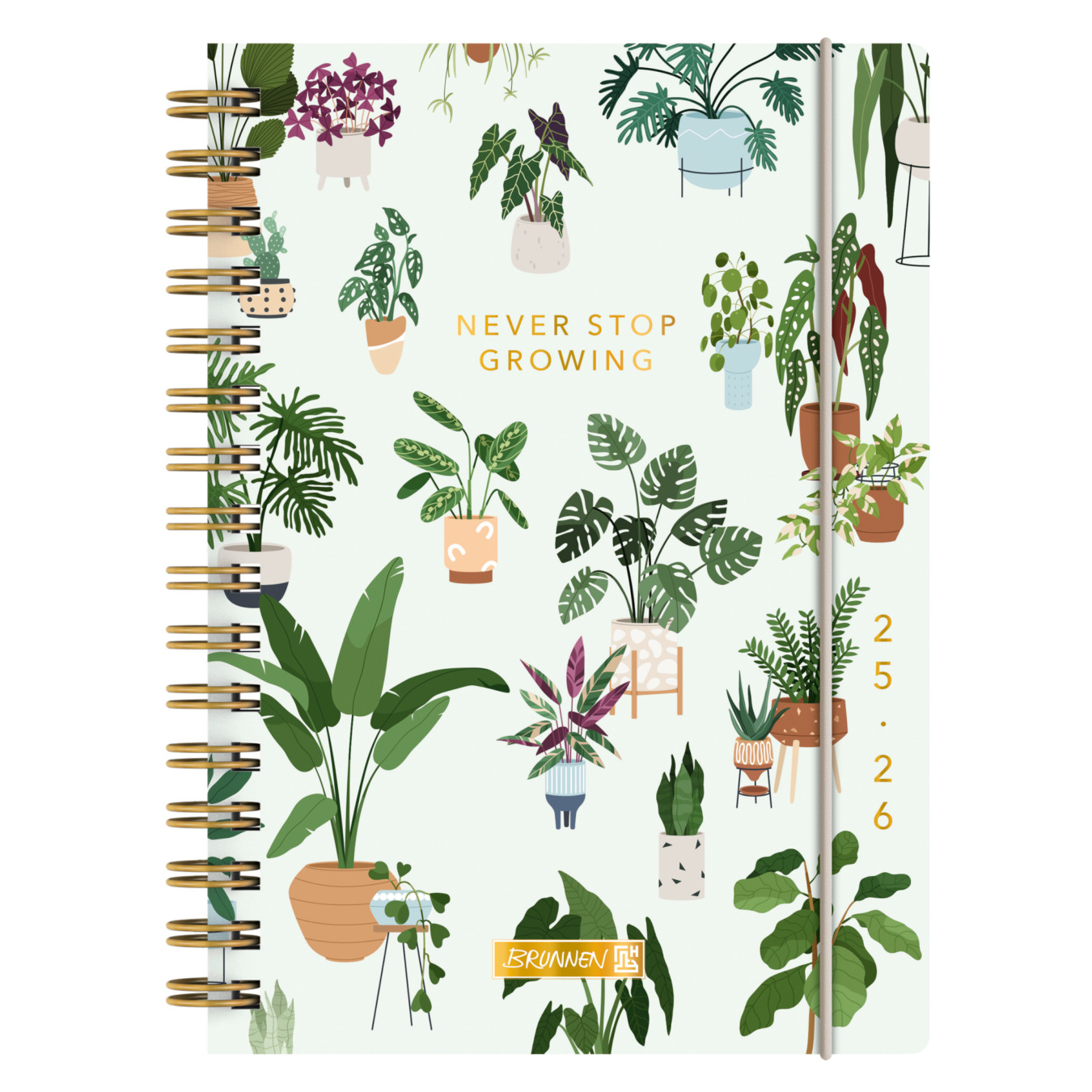 Brunnen Tagesplaner A5 Little Plants 2025-2026