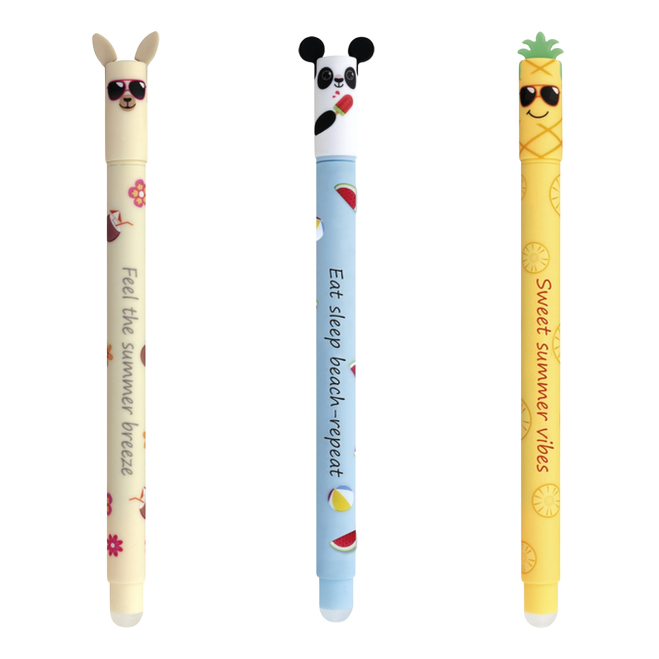 EBERHARD FABER Erase it! Radierbarer Kugelschreiber Sommer Set