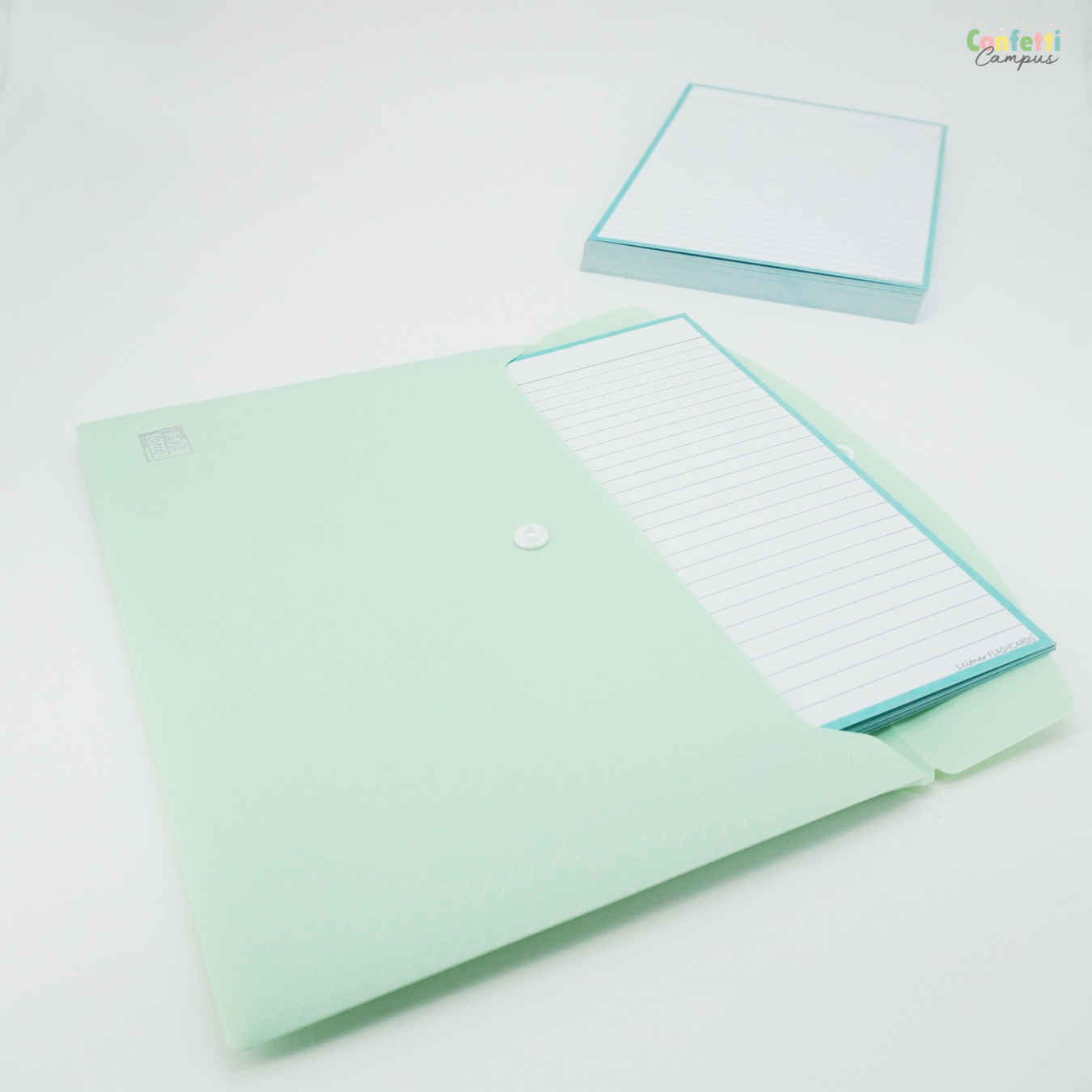 Leitner Flashcards Karteikarten A5 Pastell Mint Liniert