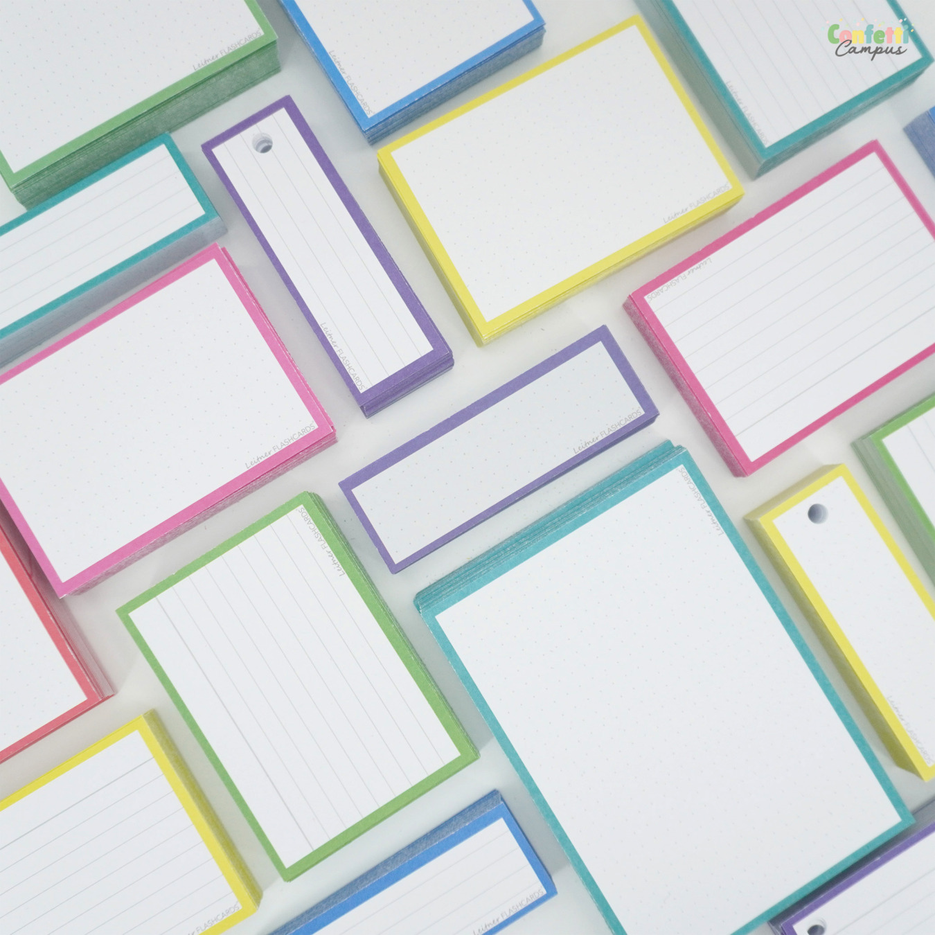 Leitner Flashcards Karteikarten Vokabeln Lila Liniert