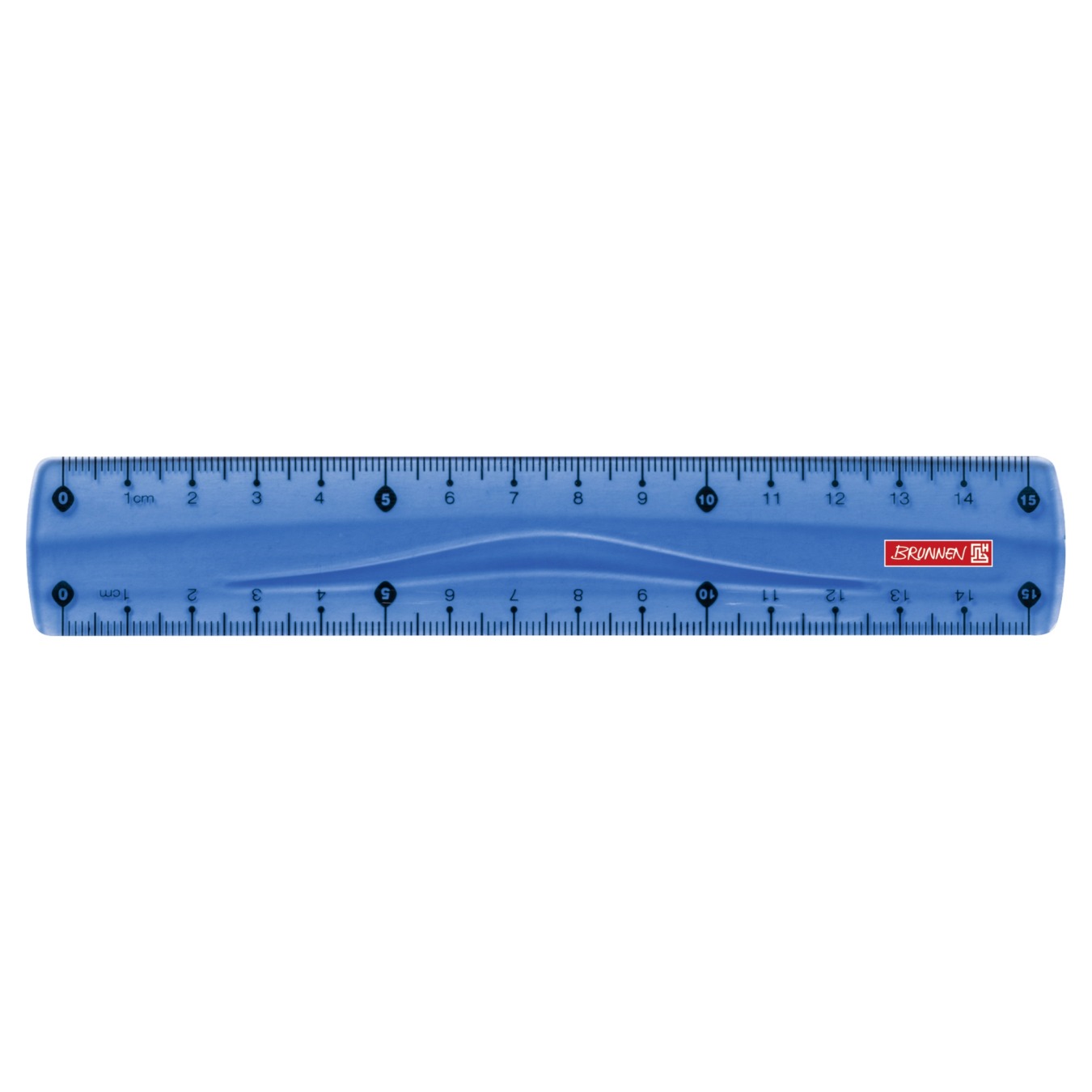 BRUNNEN Lineal 15cm Blau