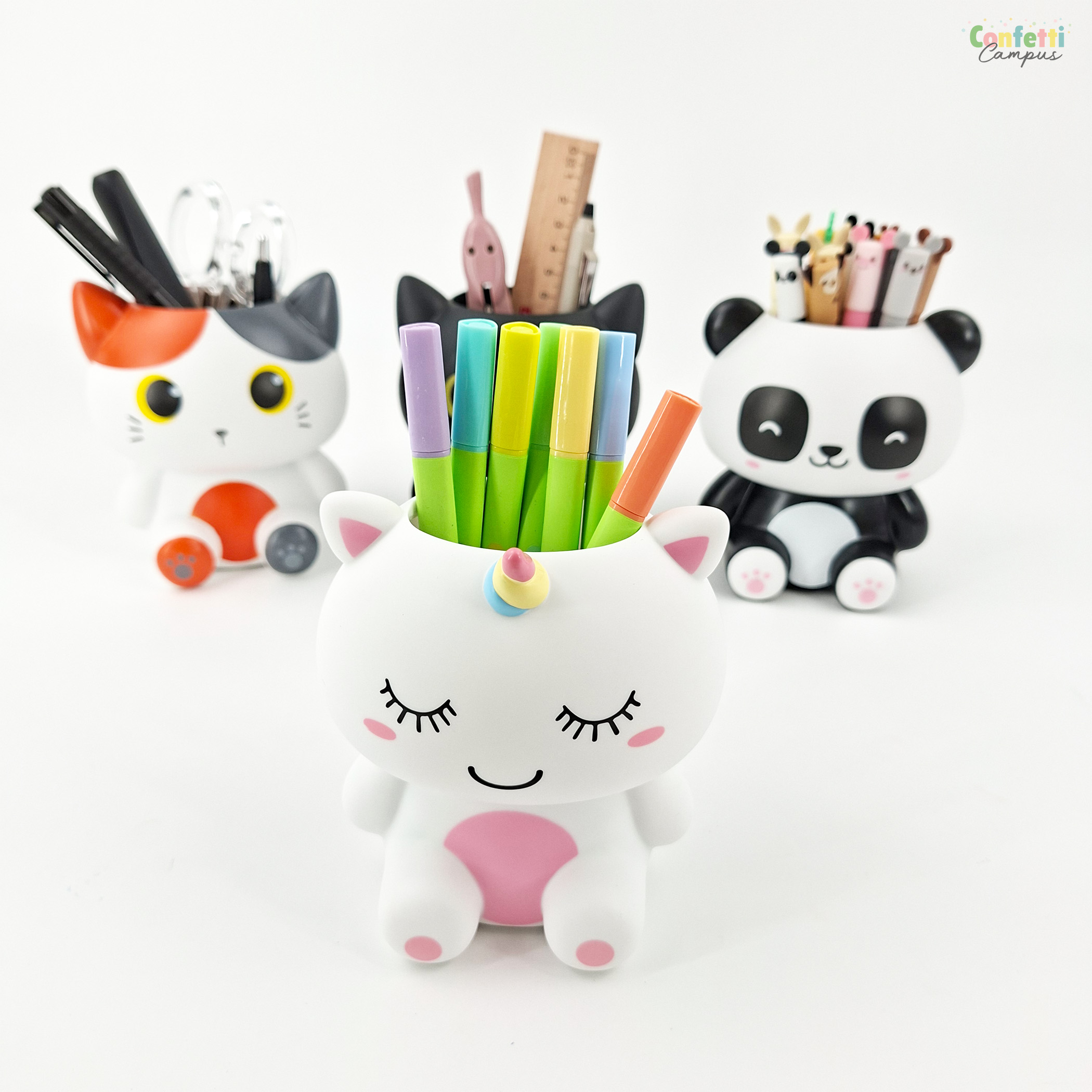 STOBOK 3 Einhorn-Stifte Aus Plüsch – Bunte, Niedliche Kugelschreiber Für Kinder Mit Weichem Griff