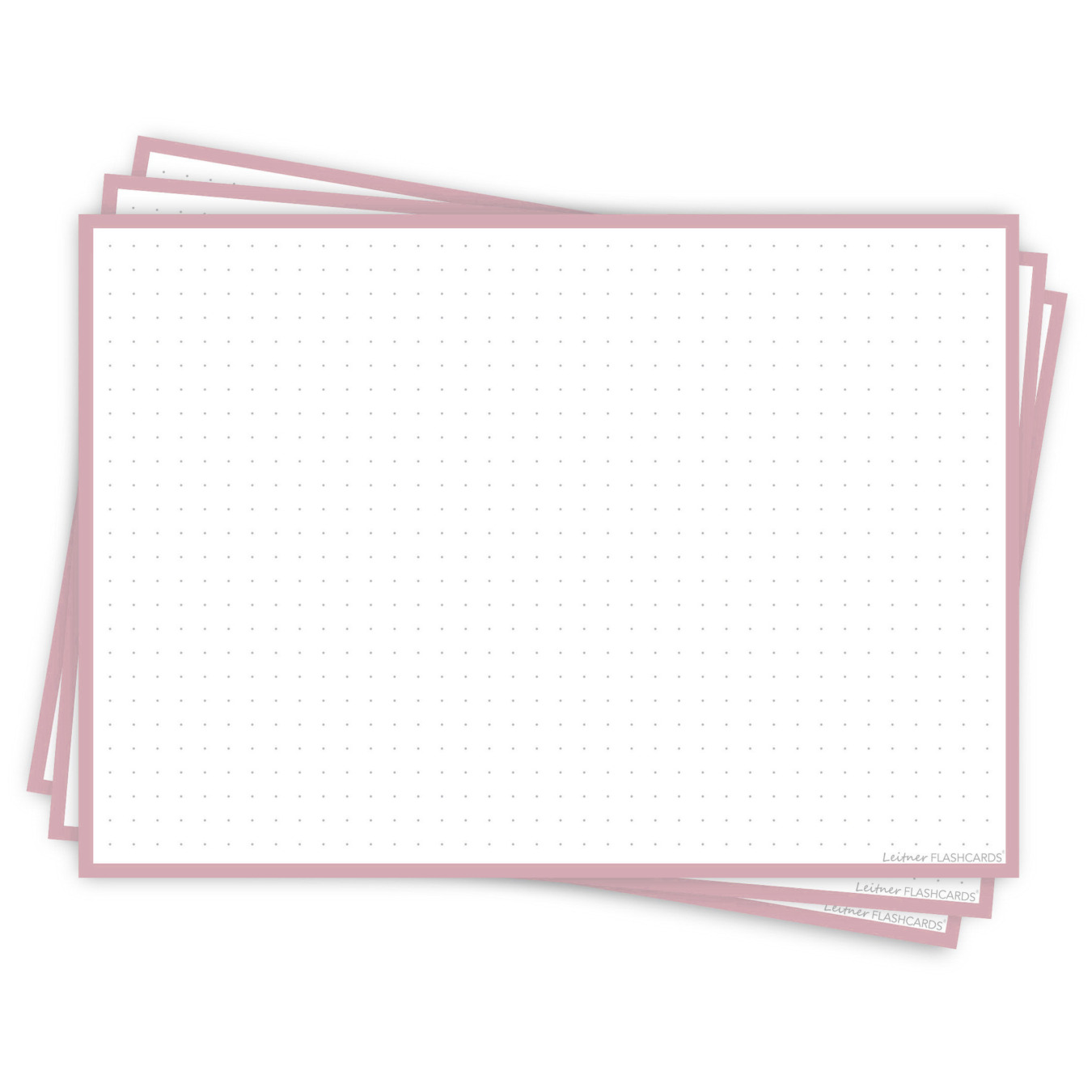 Leitner Flashcards Karteikarten A5 Blush Dotted