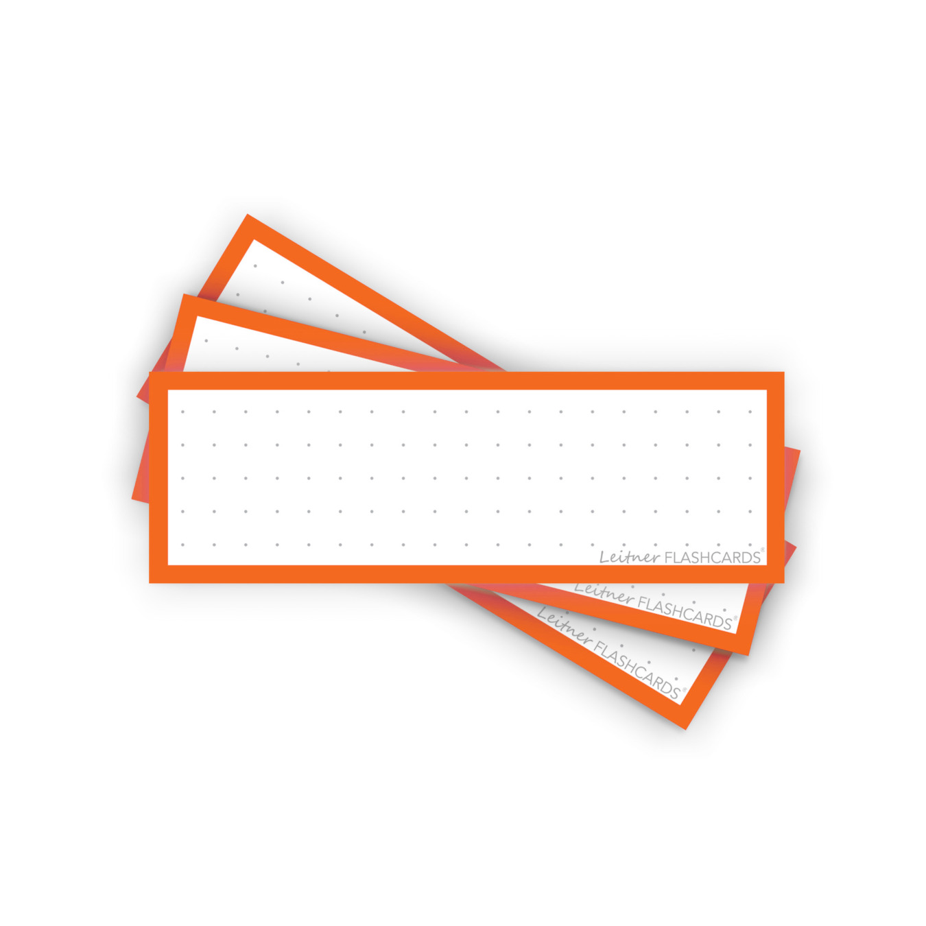 Leitner Flashcards Karteikarten Vokabeln Orange Dotted