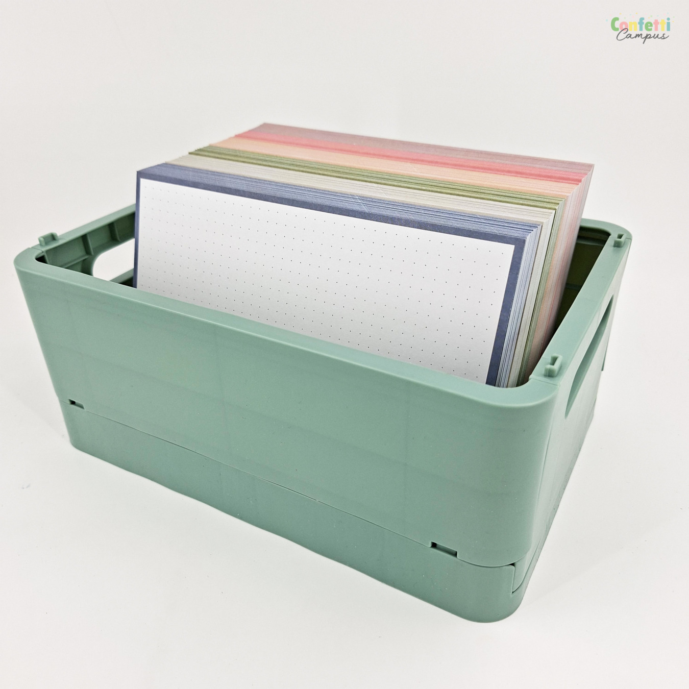 Leitner Flashcards Karteikarten A5 Steel Blue Dotted