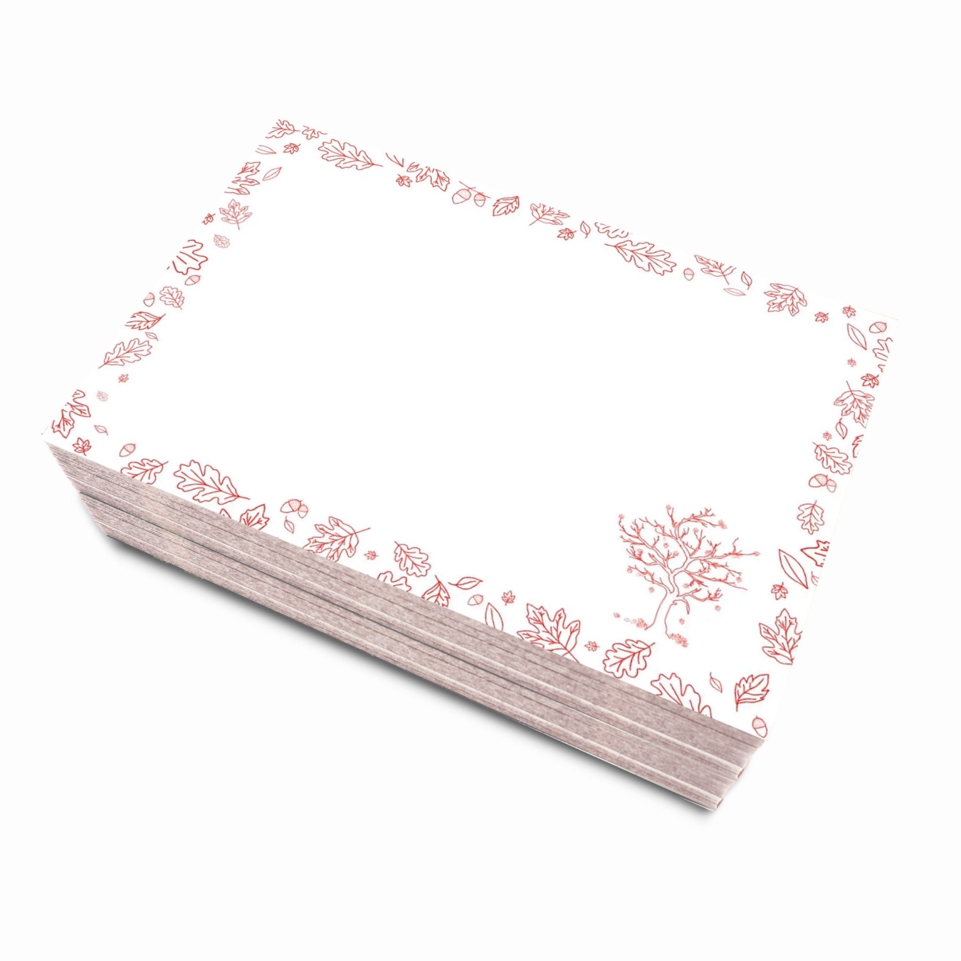 Leitner Flashcards Karteikarten A7 Herbstbaum Blanko