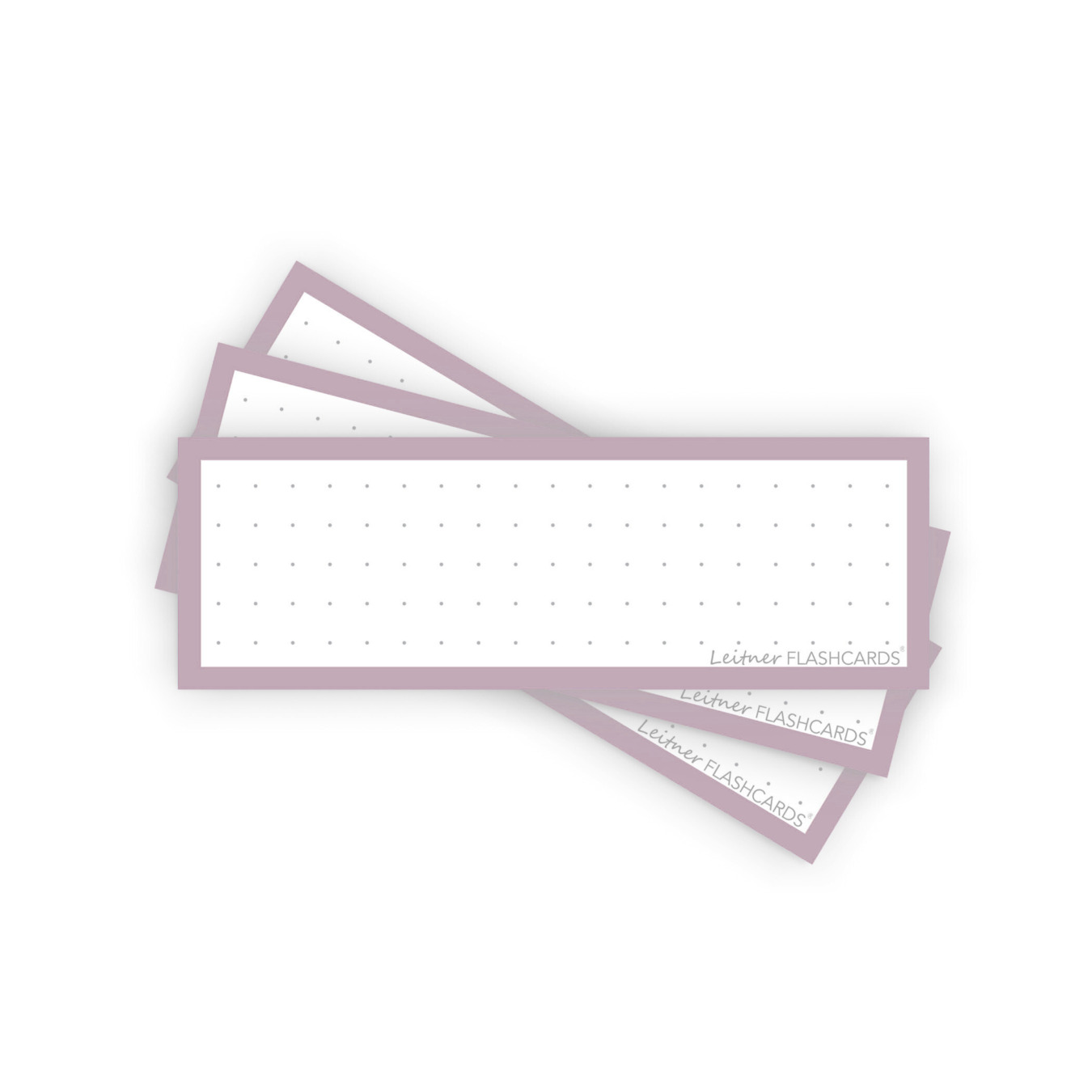 Leitner Flashcards Karteikarten Vokabeln Mauve Dotted