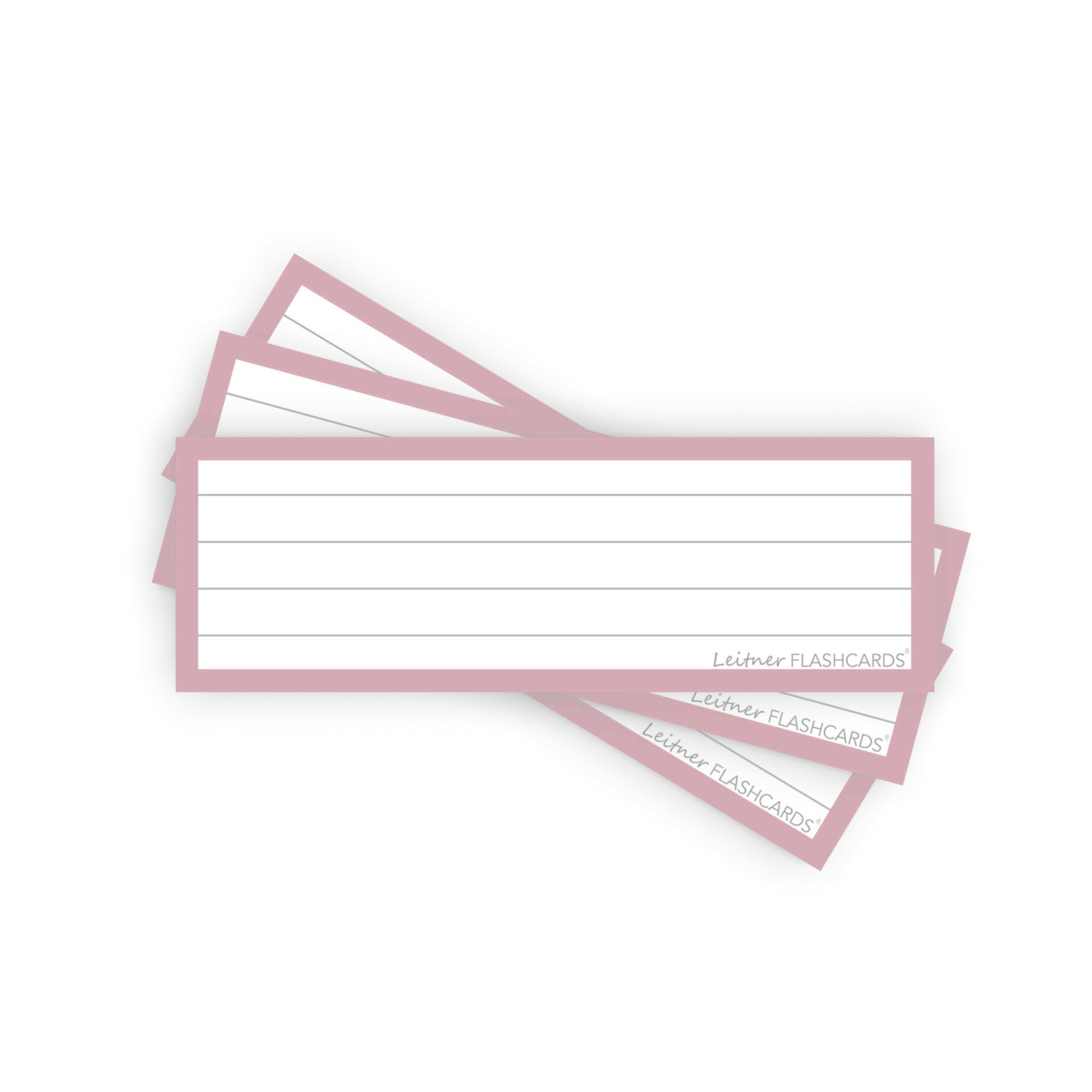 Leitner Flashcards Karteikarten Vokabeln Liniert Blush