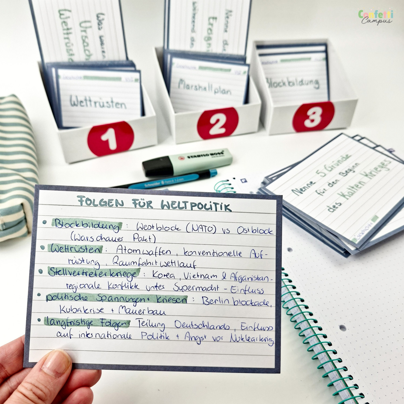 lernen mit karteikarten