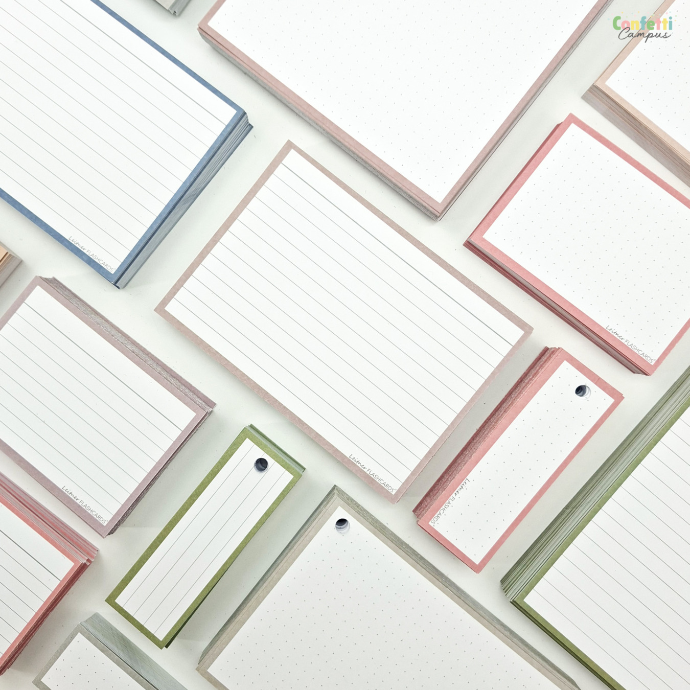 Leitner Flashcards Karteikarten A6 Mauve Liniert