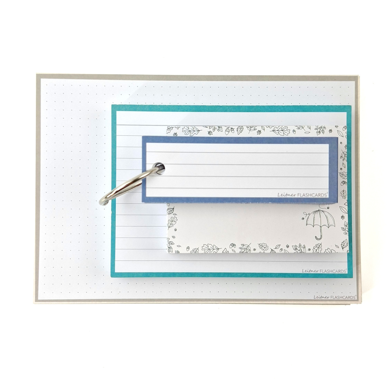 Leitner Flashcards Alle Karteikartenformate im Set Rainy Days