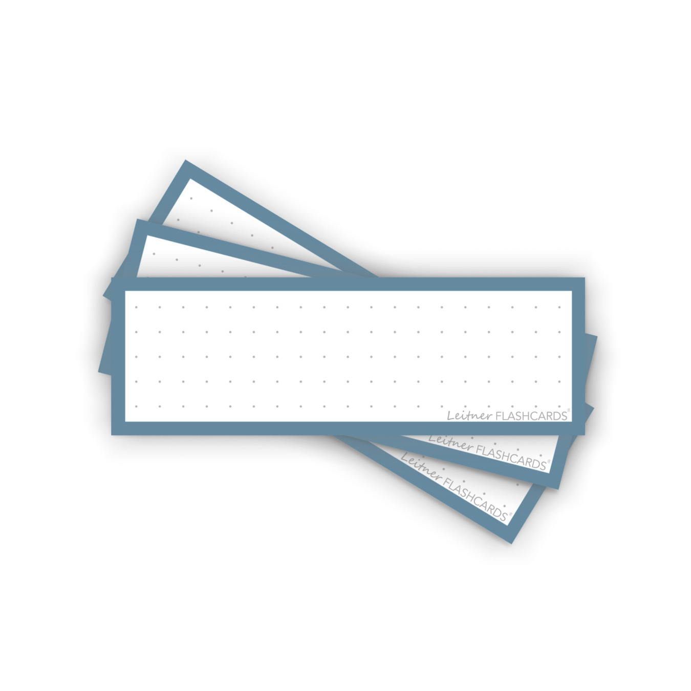Leitner Flashcards Karteikarten Vokabeln Dotted Steel Blue