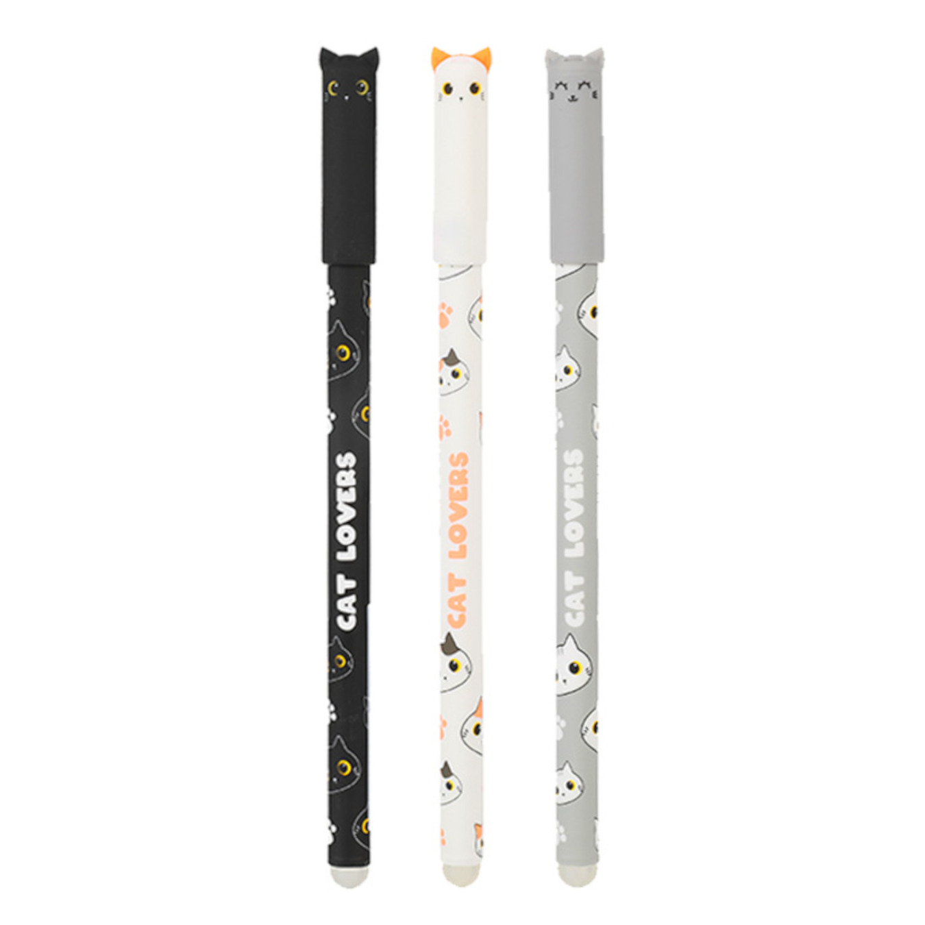 ITOTAL Radierbarer Kugelschreiber Katze 3x