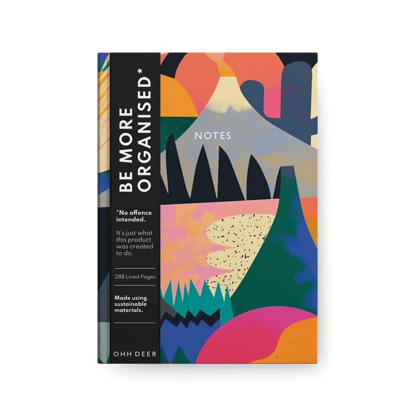 OHH DEER Hardcover Notizbuch Liniert Volcano