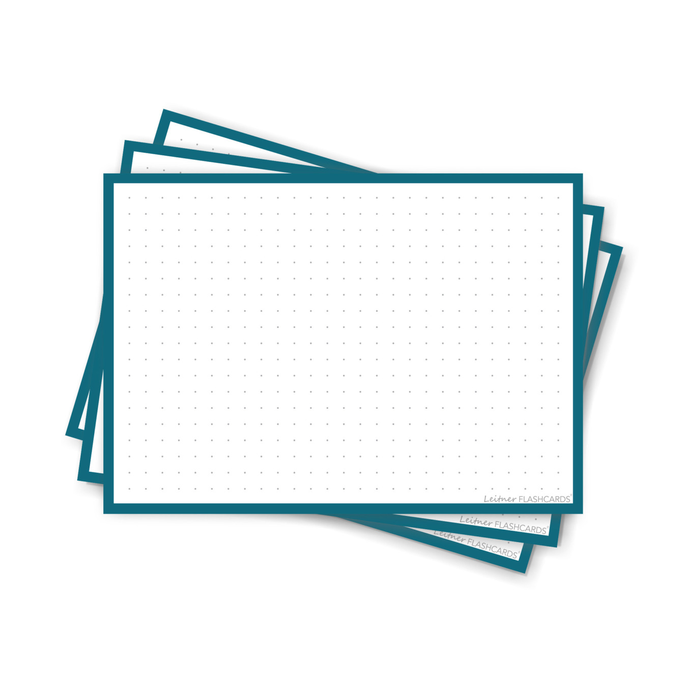 Leitner Flashcards Karteikarten A6 Indigo Blau Dotted
