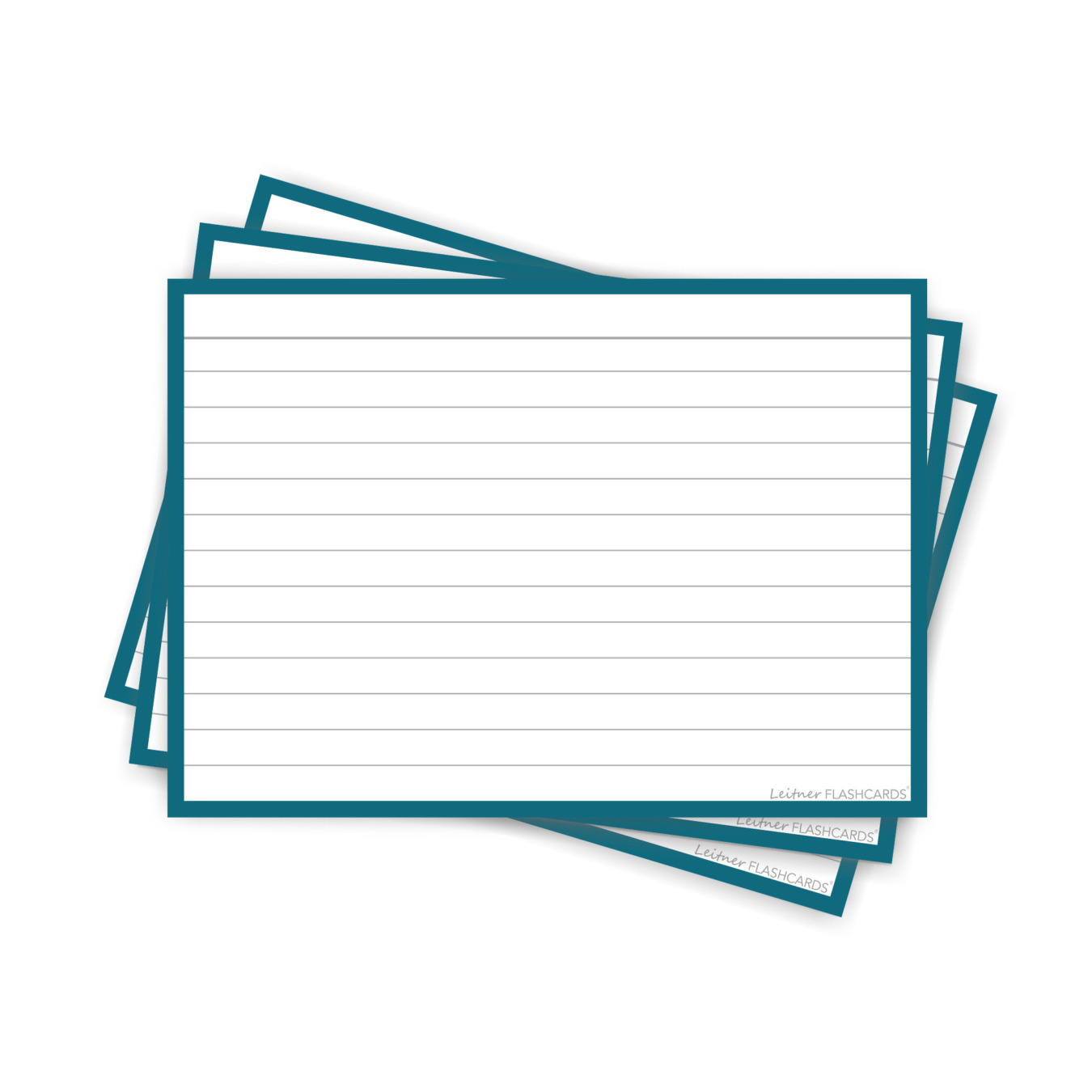 Leitner Flashcards Karteikarten A6 Indigo Blau Liniert