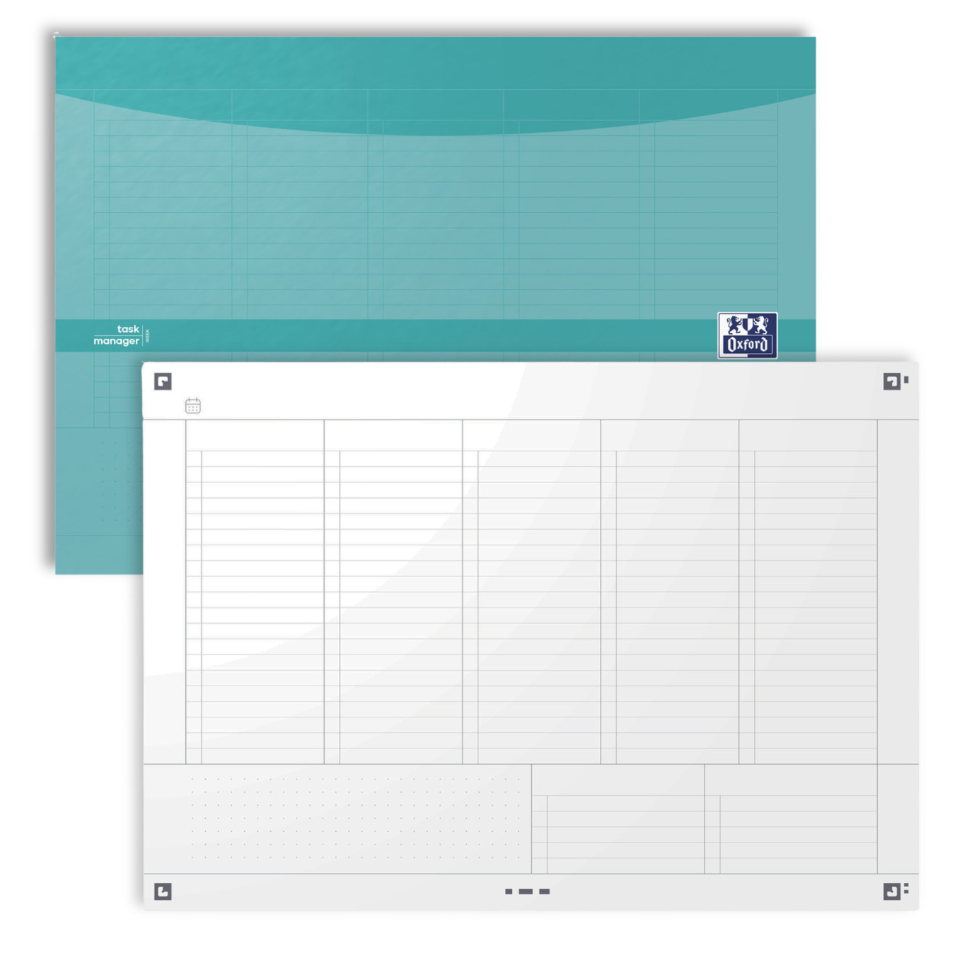 Oxford Wochenplaner A4 Undatiert Querformat Türkis