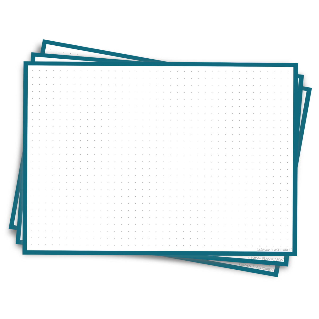 Leitner Flashcards Karteikarten A5 Indigo Blau Dotted