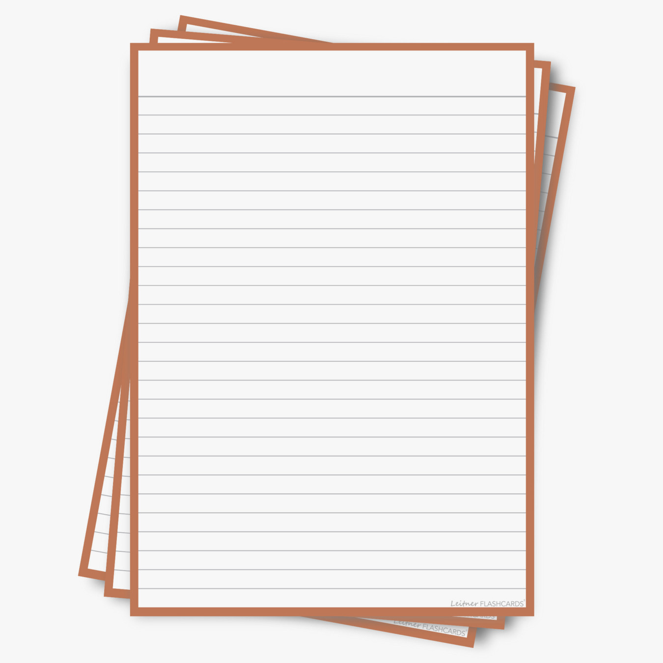 Leitner Flashcards Karteikarten A5 Terra Liniert