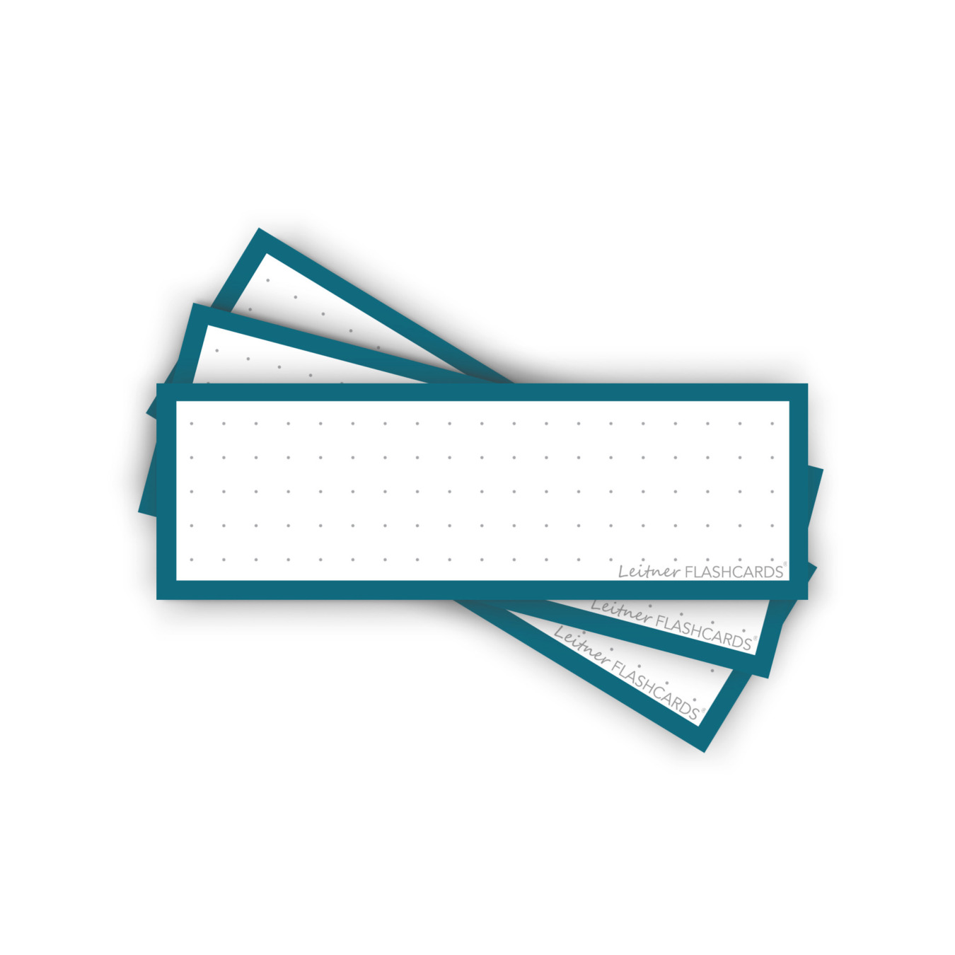 Leitner Flashcards Karteikarten Vokabeln Indigo Blau Dotted