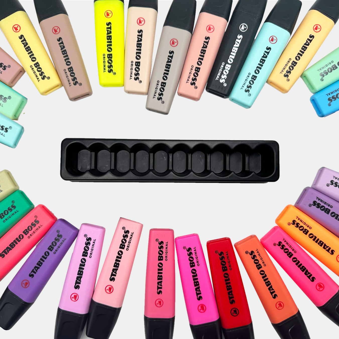 STABILO BOSS ORIGINAL Textmarker 10er Tischset mit Farben deiner Wahl