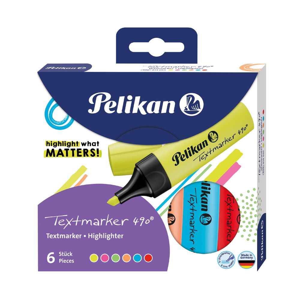 PELIKAN Textmarker Neon 6er Pack