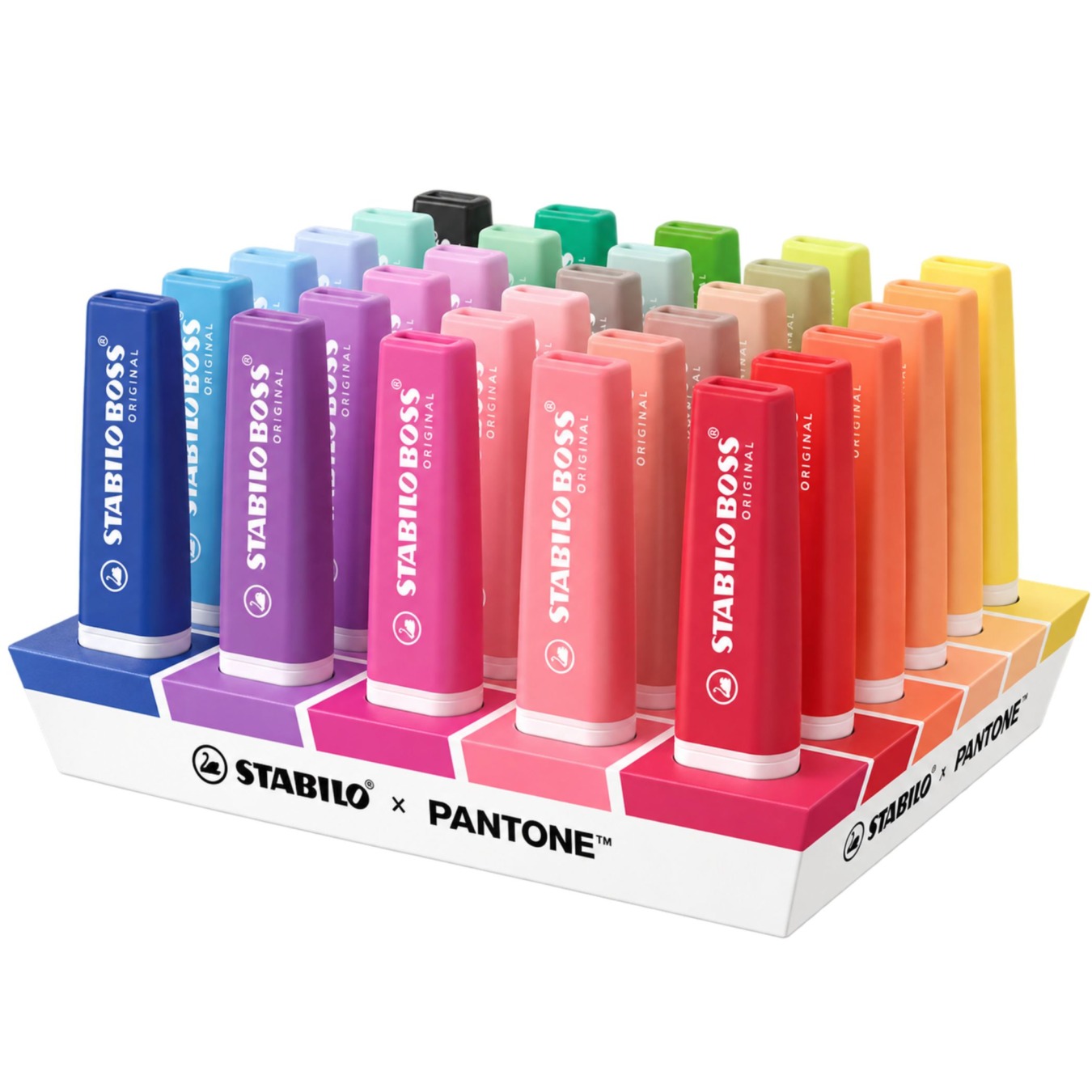 STABILO BOSS ORIGINAL x PANTONE Textmarker Tischset 30 Stück