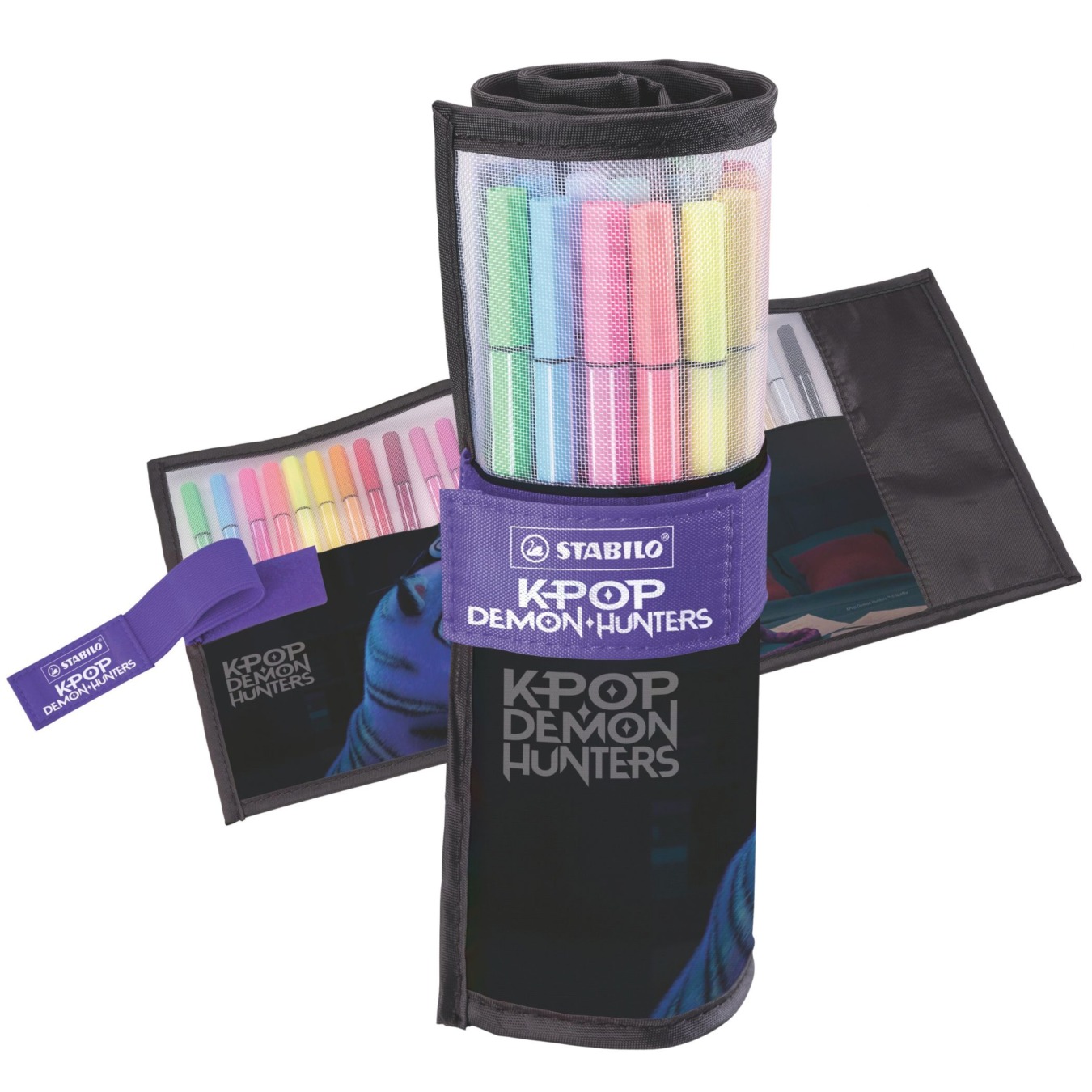 STABILO Pen 68 Premium-Filzstift 25er Rollerset Kpop Demon Hunters Edition